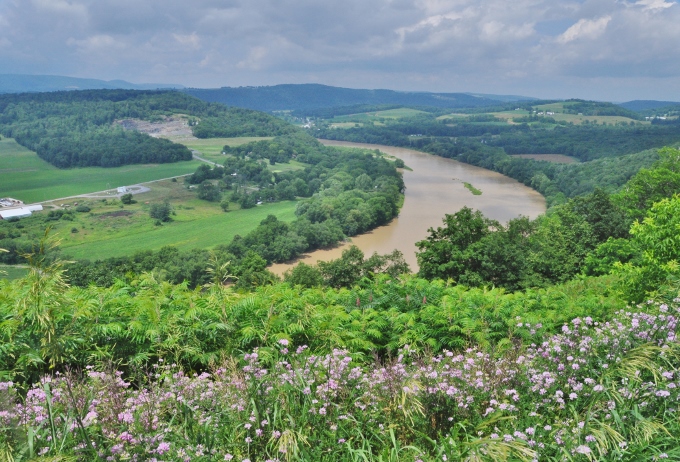 PA farmland and the Susquehanna River